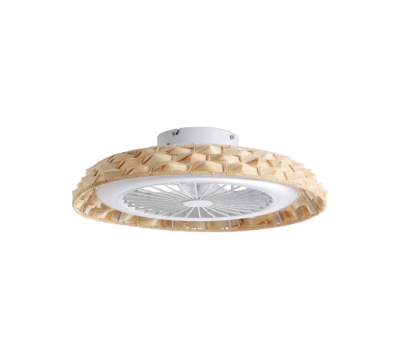 ACA LIGHTING FANW18K008 24W CCT WHITE BAMBOO FAN