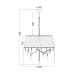 ACA LIGHTING FMD968303 PENELOPE