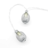 ACA LIGHTING FMSPEAR10WW2A 0,45W 3000K 1350mm 3 x AA SILVER METAL PINEAPPLE LED STRING LIGHT