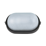 ACA LIGHTING HI5032BMS BULKHEAD FACADE WALL LAMP BLACK IP54
