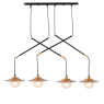 ACA LIGHTING HL4314P96BB LAYLA