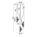 ACA LIGHTING HL45843P40B KOBE