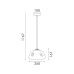 Пендел ACA Lighting HM2325SM WABI SMOKED 1 x G9