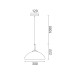 LED пендел ACA Lighting HM2357C ASTRO BLACK / SMOKED 5W LED 3000K LED пендел ACA Lighting HM2357C ASTRO BLACK / SMOKED 5W LED 3000K