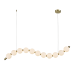 LED пендел ACA LIGHTING HM238LEDP11 LOLLY SATIN BRASS 16W 3000K