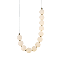 LED пендел ACA LIGHTING HM238LEDP12 LOLLY SATIN BRASS 18W 3000K