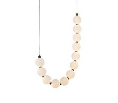 LED пендел ACA LIGHTING HM238LEDP12 LOLLY SATIN BRASS 18W 3000K