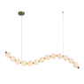 ACA LIGHTING HM238LEDP13 LOLLY SATIN BRASS 20W 3000K