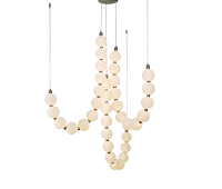 ACA LIGHTING HM238LEDP36 LOLLY SATIN BRASS 54W 3000K
