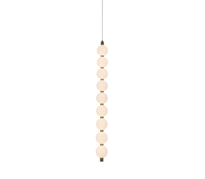 LED пендел ACA LIGHTING HM238LEDP9 LOLLY SATIN BRASS 14W 3000K