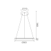 ACA LIGHTING HM23LEDP80BKCCT HARMONY BLACK 48W 3000K - 4000K - 6000K