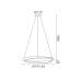 ACA LIGHTING HM24LEDP80GDCCT BRACE SATIN BRASS 42W 3000K - 4000K - 6000K