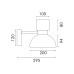 LED аплик ACA Lighting HM25045BK CUP BLACK LED 10W 3000K LED аплик ACA Lighting HM25045BK CUP BLACK LED 10W 3000K