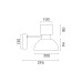 Wall lamp ACA Lighting HM25045GD CUP WALL LAMP GOLD METAL 10W 3000K Wall lamp ACA Lighting HM25045GD CUP WALL LAMP GOLD METAL 10W 3000K