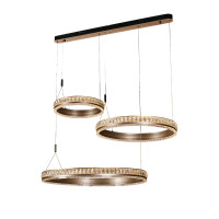 LED пендел ACA Lighting HM25142L MANOLO ROSE GOLD 90W LED 2700K - 3000K - 4000K