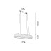 LED пендел ACA Lighting HM251441 ROSE ROSE GOLD LED 60W CCT 2700K - 3000K - 4000K LED пендел ACA Lighting HM251441 ROSE ROSE GOLD LED 60W CCT 2700K - 3000K - 4000K