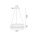 Pendant ACA Lighting HM251446 ROSE GOLD 48W LED 2700K - 3000K - 4000K Pendant ACA Lighting HM251446 ROSE GOLD 48W LED 2700K - 3000K - 4000K