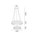 Pendant ACA Lighting HM25144R ROSE ROSE GOLD 70W CCT LED 2700K - 3000K -4000K