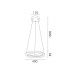 LED пендел ACA Lighting HM251474 SURF GOLD LED 36W CCT 2700K - 3000K - 4000K