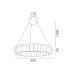 LED пендел ACA Lighting HM251486G RING GOLD LED 45W CCT 2700K - 3000K - 4000K LED пендел ACA Lighting HM251486G RING GOLD LED 45W CCT 2700K - 3000K - 4000K