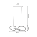 ACA LIGHTING HM88LEDP3GDCCT RING BRASS 42W 3000K - 4000K - 6000K