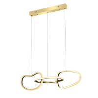 LED пендел ACA LIGHTING HM88LEDP3GDCCT RING BRASS 42W 3000K - 4000K - 6000K