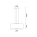 LED пендел ACA Lighting HMD24153A LIORO BLACK LED 12W CCT 2700K- 3000K - 4000K