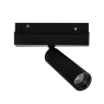 ACA LIGHTING HUBEM830B HUBE MINI 8W OSRAM LED 3000K 48V DC Magnetic track projector body Black