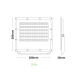 ACA LIGHTING J15040 150W 4000K IP65 FLOODLIGHT