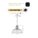 ACA LIGHTING KS1525P1BK HADES