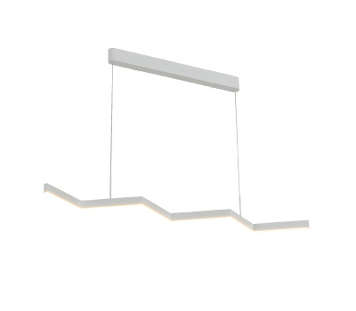 Pendant ACA Lighting KY011AD25WH ZIGZAG SAND WHITE LED 30W CCT 2800K - 3200K - 4000K Pendant ACA Lighting KY011AD25WH ZIGZAG SAND WHITE LED 30W CCT 2800K - 3200K - 4000K