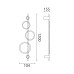 LED аплик ACA Lighting KY011BFCBK RINGY BLACK LED 25W CCT 2800K - 3200K - 4000K