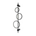 LED аплик ACA Lighting KY011BFCBK RINGY BLACK LED 25W CCT 2800K - 3200K - 4000K