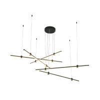 Pendant ACA Lighting KY011EC46QBK MAST BLACK LED 50W CCT 2800K - 3200K - 4000K Pendant ACA Lighting KY011EC46QBK MAST BLACK LED 50W CCT 2800K - 3200K - 4000K