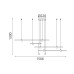 Pendant ACA Lighting KY011EC46QGD MAST BRUSH GOLD LED 50W CCT 2800K - 3200K - 4000K Pendant ACA Lighting KY011EC46QGD MAST BRUSH GOLD LED 50W CCT 2800K - 3200K - 4000K