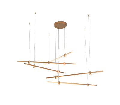 Pendant ACA Lighting KY011EC46QGD MAST BRUSH GOLD LED 50W CCT 2800K - 3200K - 4000K Pendant ACA Lighting KY011EC46QGD MAST BRUSH GOLD LED 50W CCT 2800K - 3200K - 4000K
