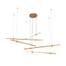 Pendant ACA Lighting KY011EC46QGD MAST BRUSH GOLD LED 50W CCT 2800K - 3200K - 4000K