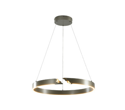 Pendant ACA Lighting KY011EC92C RUNO BRUSH SILVER LED 30W 2800K - 3200K - 4000K Pendant ACA Lighting KY011EC92C RUNO BRUSH SILVER LED 30W 2800K - 3200K - 4000K