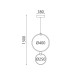 Pendant ACA Lighting KY011ECWH TWIN SAND WHITE LED 30W CCT 2800K - 3200K - 4000K