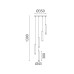 LED пендел ACA Lighting KY011NC255BK RAPENZO SAND BLACK LED 30W CCT 2800K - 3200K - 4000K LED пендел ACA Lighting KY011NC255BK RAPENZO SAND BLACK LED 30W CCT 2800K - 3200K - 4000K
