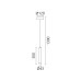 Pendant ACA Lighting KY011NC25BK RAPENZO SAND BLACK LED 6W CCT 2800K - 3200K - 4000K