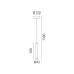 Pendant ACA Lighting KY011NC25WH RAPENZO SAND WHITE LED 6W CCT 2800K - 3200K - 4000K