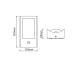 ACA LIGHTING LG0514GPIR MIRANDE