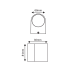 ACA LIGHTING LG2201GU10W DASA-GS