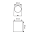 ACA LIGHTING LG2203GU10B VITA-GS IP65
