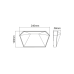ACA LIGHTING LG8203G LIZIO