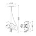 Детски пендел ACA LIGHTING MD20081A HONEY
