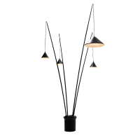 ACA LIGHTING MF7792 DELIA BLACK 4 x E27 