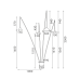 ACA LIGHTING MF7792 DELIA BLACK 4 x E27 