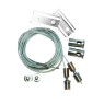 Комплект за висящ монтаж на магнитна шина ACA LIGHTING MHKW Magnetic track hanging kit 2pc. White